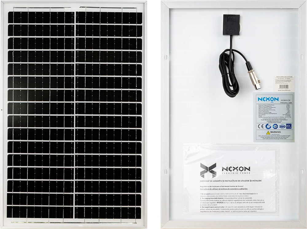50W napelem NEXON HeavyShock villanypásztorhoz