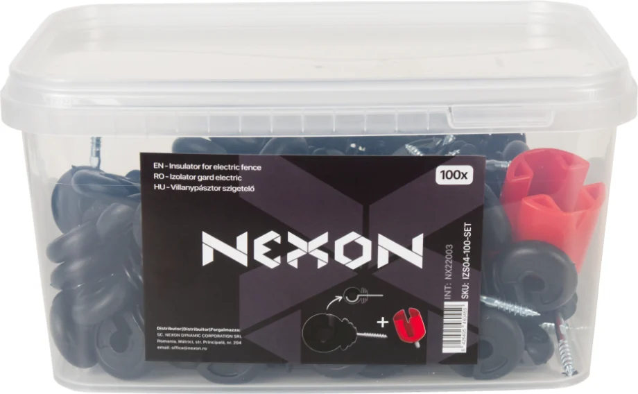 Szigetelő villanypásztor zsinórhoz NEXON EXTRA – 100 darab