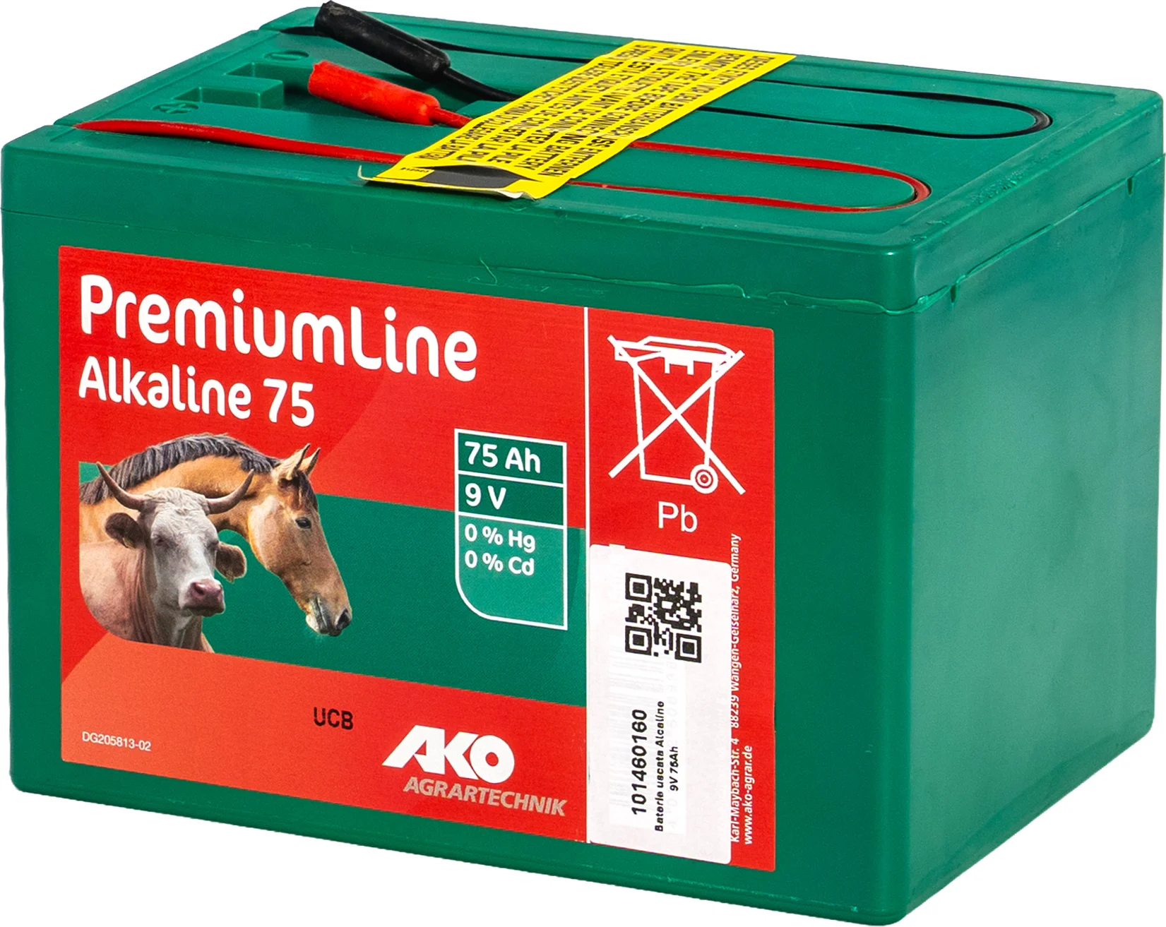 9V 75Ah száraz akkumulátor elektromos kerítéshez Alkaline