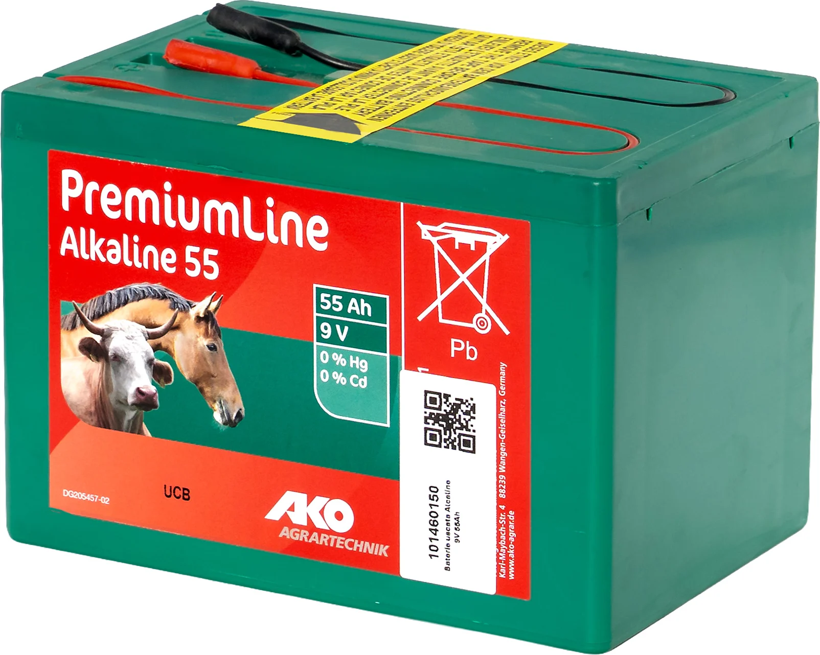 9V 55Ah száraz akkumulátor elektromos kerítéshez Alkaline