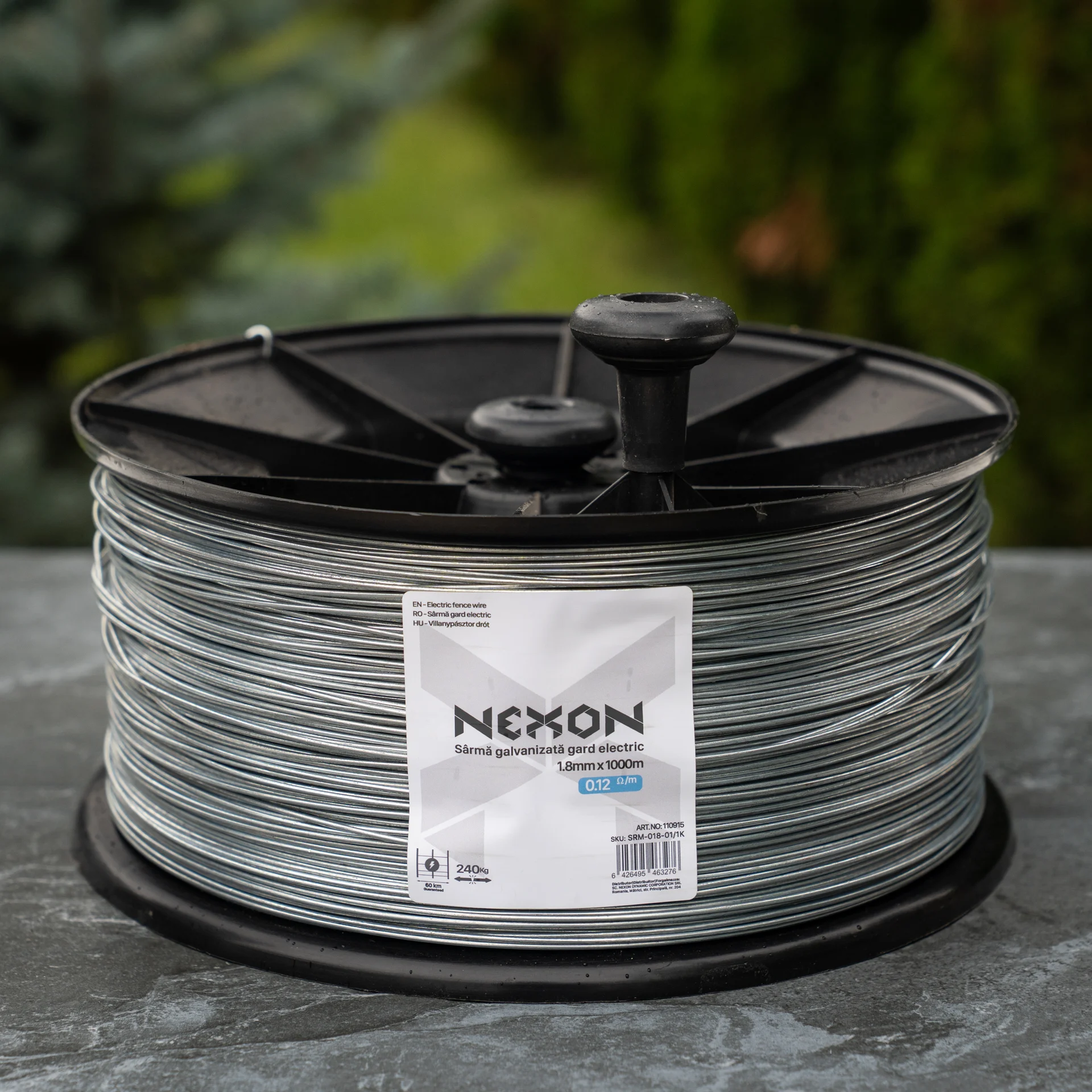 NEXON horganyzott villanypásztor drót 1.8mm, 1000m, ±240kg dobbal, 1. osztály