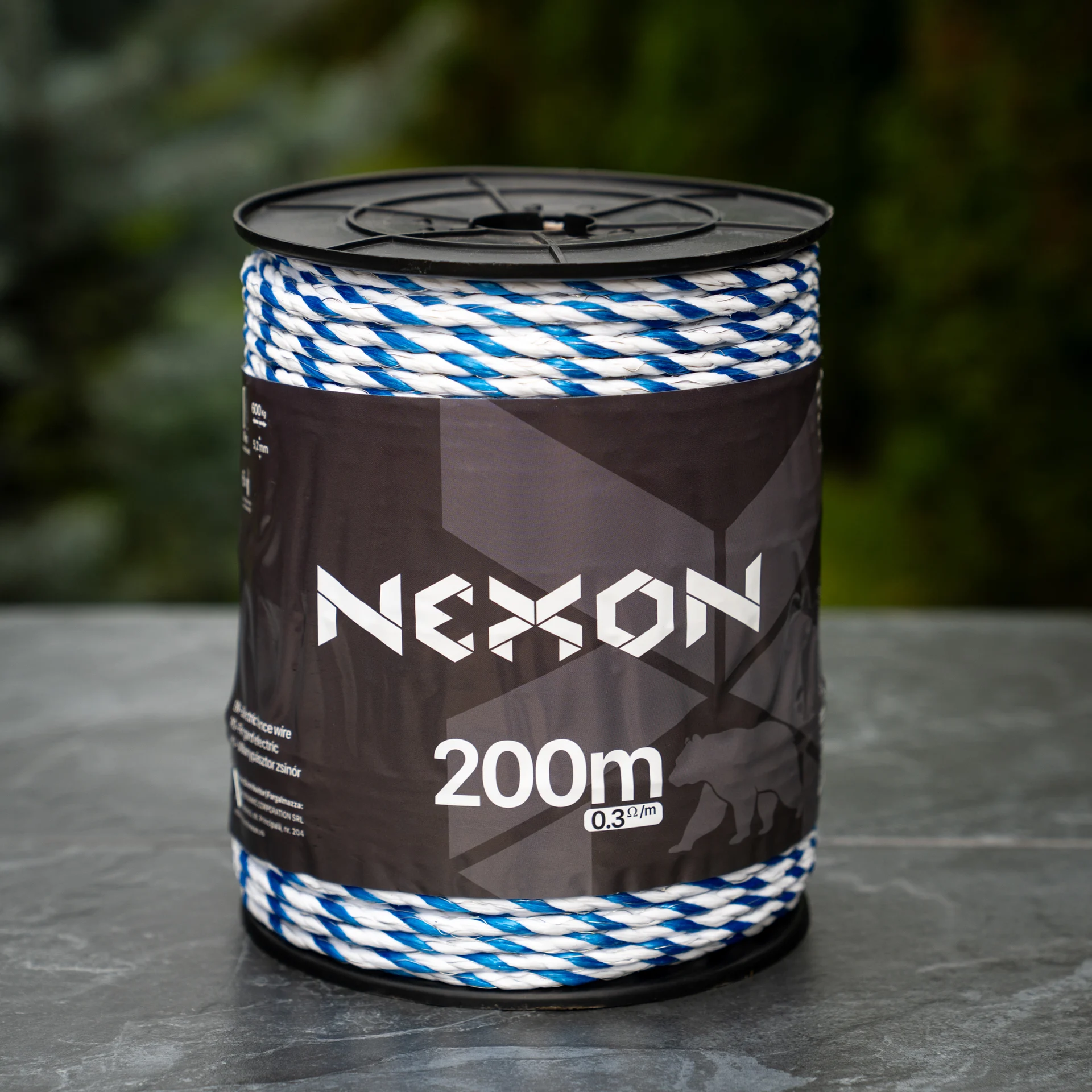 NEXON PROFESSIONAL 200 m 6 fémszál 600 kg villanypásztor kötél