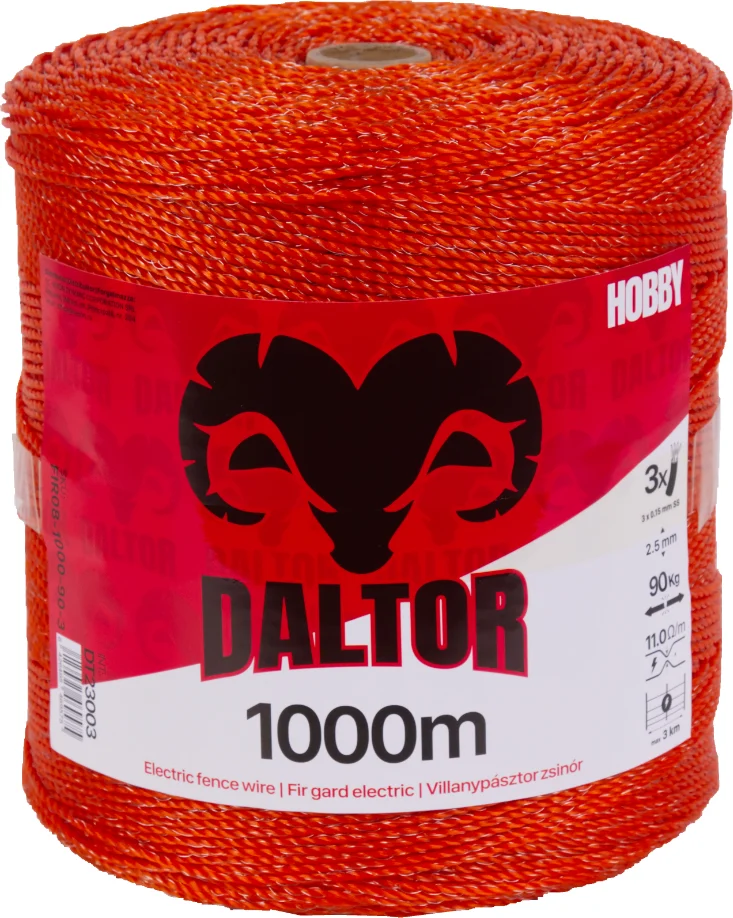 DALTOR HOBBY zsinór 1000m 3-fémszálas 90kg
