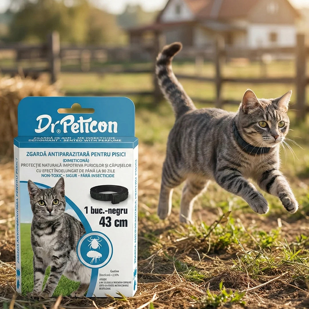 Peticon parazitaellenes nyakörv macskáknak